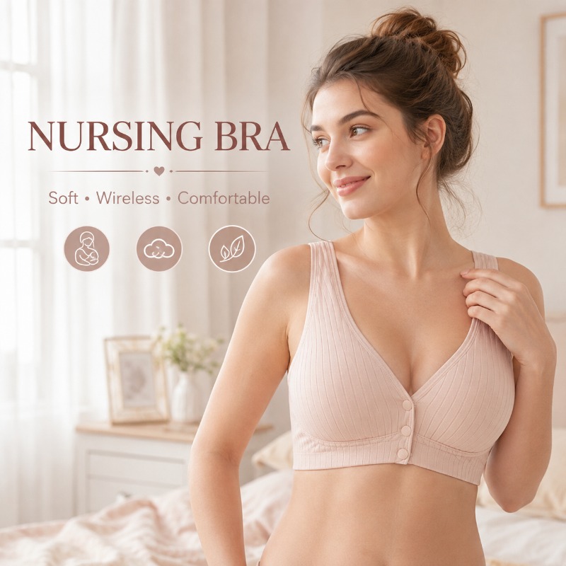 Nursing Bra Sleep - حمالة صدر للرضاعة للنساء، حمالة صدر