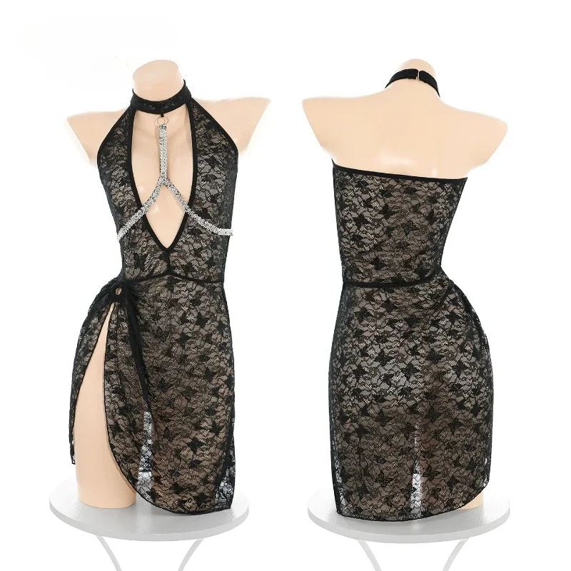 فستان لانجري دانتيل كامل مثير، - مراجعة Babydoll Chemise Night وسعره