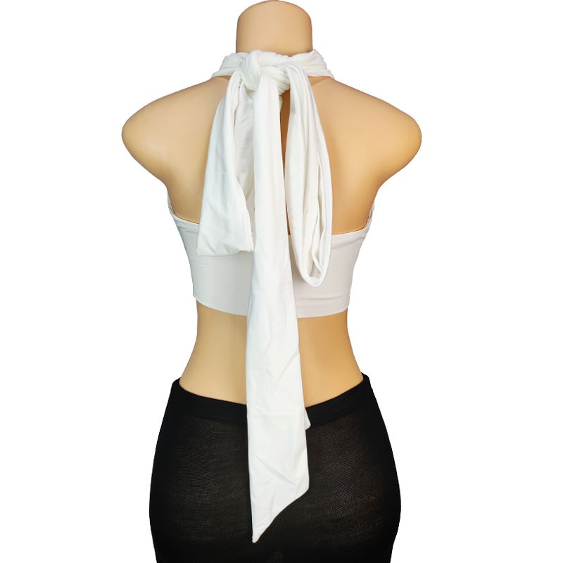 تي شيرت نسائي جديد للربيع بلون - مراجعة Strapless Bra Backless وسعره