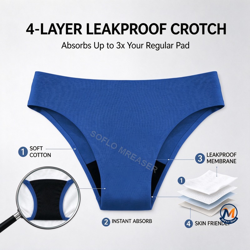 ملابس داخلية نسائية مانعة للتس - مراجعة Period Panty Absorbent وسعره